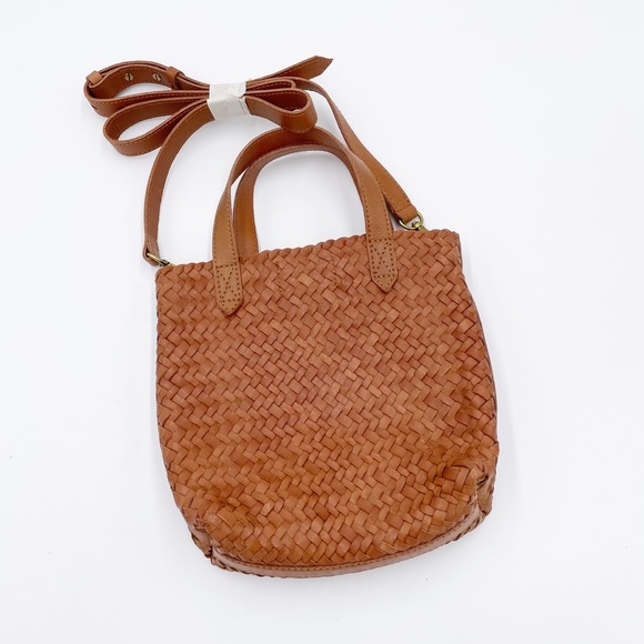 Madewell Small Transport Woven Leather Crossbody - Picture 3 of 8
